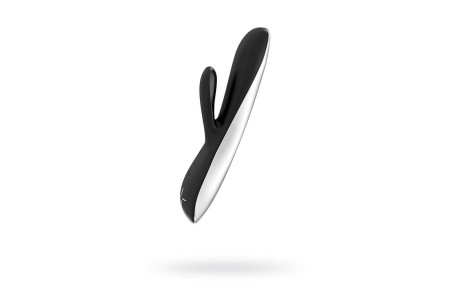 Вибратор OVO rabbit перезаряжаемый силикон черный 19,5 см