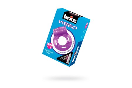 Виброкольцо LUXE VIBRO Бешеная гейша + презерватив 1 шт