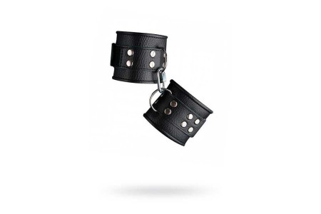 Черные наручники Sitabella кожаные
