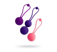 Набор фиолетовых вагинальных шариков L'EROINA by TOYFA Bloom Ø 3,1-3,1-2,6-3 см