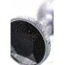 Анальная втулка Metal by TOYFA металл серебристая с черным кристаллом 7,5 см Ø 3 см 145 г - фото 2