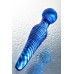 Двусторонний фаллоимитатор Sexus Glass стекло синий 17 см - фото 7