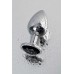 Анальная втулка Metal by TOYFA металл серебристая с кристаллом цвета турмалин 9,5 см Ø 4 см 14 - фото 7