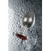 Анальная втулка Metal by TOYFA металл серебристая с кристаллом цвета рубин 8 см Ø 3,5 см 265 г - фото 8