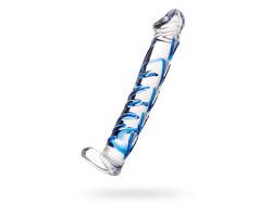 Нереалистичный фаллоимитатор Sexus Glass стекло прозрачный 17 см