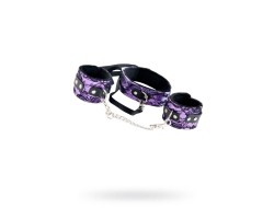 Кружевной набор TOYFA Marcus (ошейник и наручники) пурпурный