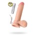 Реалистичный вибратор TOYFA RealStick Elite Vibro TPR телесный 20 см - фото