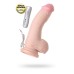 Реалистичный вибратор на присоске TOYFA RealStick Elite TPR телесный 7 режимов вибрации 19 см - фото