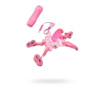 Вибробабочка TOYFA PVC розовый 6,5 см