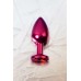 Анальный страз Metal by TOYFA металл красный с кристалом цвета рубин 8,2 см Ø3,4 см 85 г - фото 9