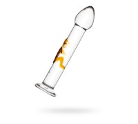 Нереалистичный фаллоимитатор Sexus Glass стекло прозрачный 19,5 см