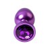 Анальный страз Metal by TOYFA металл фиолетовый с кристалом цвета аметист 8,2 см Ø3,4 см 85 г - фото 8