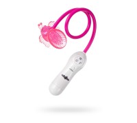 Вибратор бабочка Dream Toys ПВХ+ABS пластик и нейлон розовый 8 см