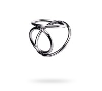 Серебряный бондаж для пениса TOYFA Metal