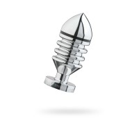 Анальная пробка Mystim Hector Helix L электростимуляция хирургическая сталь 11,5 см Ø 5 см