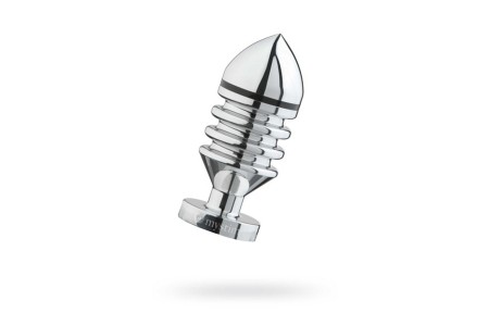 Анальная пробка Mystim Hector Helix L электростимуляция хирургическая сталь 11,5 см Ø 5 см