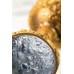 Анальная втулка Metal by TOYFA металл золотистая с белым кристаллом 7,5 см Ø 3 см 145 г - фото 2