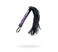 Флоггер с кружевной ручкой TOYFA Marcus пурпурный 38 см