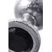 Анальная втулка Metal by TOYFA металл серебристая с черным кристаллом 10 см Ø 4 см 360 г - фото 2