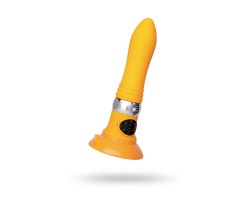 Нереалистичный вибратор Sexus Funny Five ABS пластик Оранжевый 18,5 см
