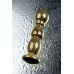 Анальная втулка Metal by TOYFA металл золотистый с кристаллом цвета турмалин 14 см Ø 3,5 см 21 - фото 9