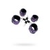 Кружевной бондажный комплект TOYFA Marcus (сцепка наручники и оковы) пурпурный - фото