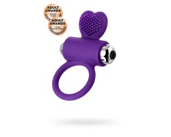 Виброкольцо с ресничками JOS PERY силикон фиолетовое 9 см