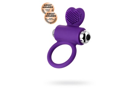 Виброкольцо с ресничками JOS PERY силикон фиолетовое 9 см