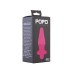 Анальная втулка TOYFA POPO Pleasure с вибрацией TPR розовая 13,6 см - фото 1