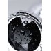 Анальный страз Metal by TOYFA металл серебристый с черный кристаллом 8 см Ø 3,4 см 85 - фото 1
