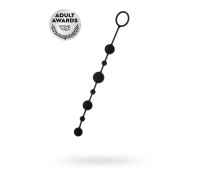 Анальная цепочка Toyfa A-toys с шариками силикон черный 35,9 см