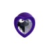 Анальная втулка ToDo by Toyfa Diamond Heart фиолетовая Ø 3 см - фото 6