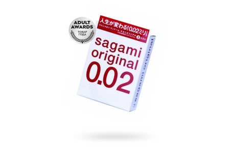 Презервативы Sagami Original 0,02 УЛЬТРАТОНКИЕ гладкие №3