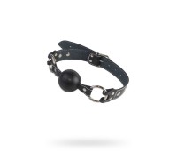 Кляп Sitabella из чёрной кожи