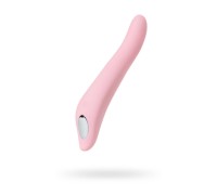 Нереалистичный вибратор S-HANDE KISS с ротацией 9 режимов вибрации силикон розовый 22 см