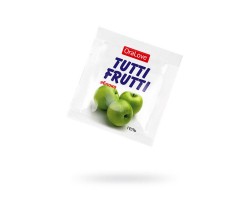 Съедобная гель-смазка TUTTI-FRUTTI для орального секса со вкусом яблока,4 гр по 20 шт в упаковке