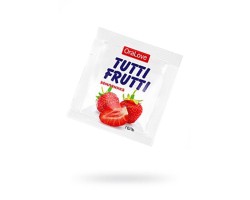 Съедобная гель-смазка TUTTI-FRUTTI для орального секса со вкусом земляники 4 гр по 20 шт в упаковке