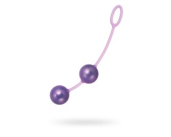 Вагинальные шарики Seven Creations металлические в силиконе фиолетовые Ø3 см