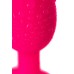 Анальная втулка TOYFA POPO Pleasure со стальным шариком внутри силиконовая розовая 8,5 см - фото 3