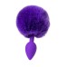 Анальная втулка с хвостом ToDo by Toyfa Sweet bunny силикон фиолетовая 13 см Ø 2,8 см 42 г - фото 6