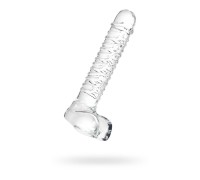 Нереалистичный фаллоимитатор Sexus Glass стекло прозрачный 21 см