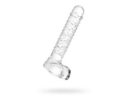 Нереалистичный фаллоимитатор Sexus Glass стекло прозрачный 21 см