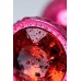 Анальный страз Metal by TOYFA металл красный с кристалом цвета рубин 8,2 см Ø3,4 см 85 г - фото 1