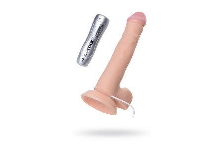 Вибратор TOYFA RealStick Nude реалистичный 7 режимов вибрации 17 см