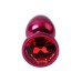 Анальный страз TOYFA Metal красный с кристаллом цвета рубин 7,2 см Ø2,8 см 50 г - фото 8