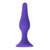Анальная втулка Штучки-дрючки S силикон фиолетовая 11,3 см - фото 2