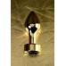 Анальная втулка Metal by TOYFA металл золотистая с кристаллом цвета турмалин 9,5 см Ø 3,5 см 1 - фото 10