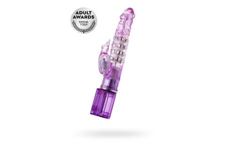 Вибратор с клиторальным стимулятором TOYFA A-Toys High-Tech fantasy TPE Фиолетовый 26,5 см