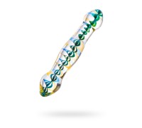 Двусторонний фаллос Sexus Glass стекло прозрачный 18 см