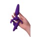 Набор анальных втулок TOYFA A-toys Силикон Фиолетовый 3 шт - фото 6
